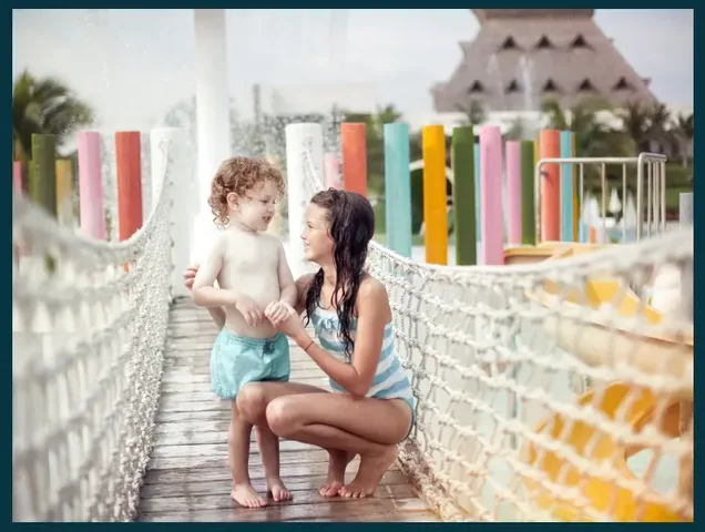 A colorful resort boutique in Mexico